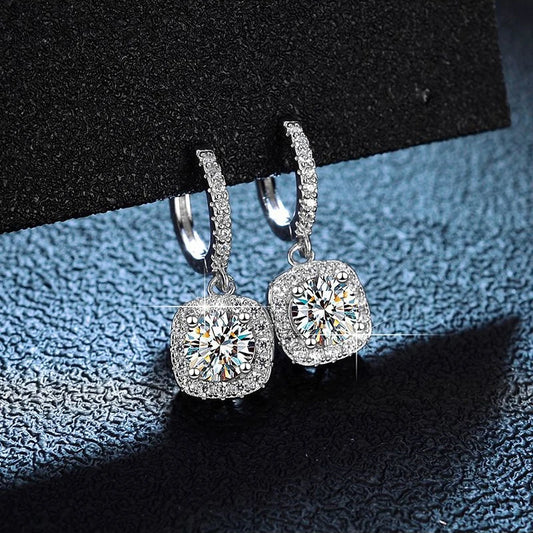 Diamond White Gold Earrings - Whispers of Grace