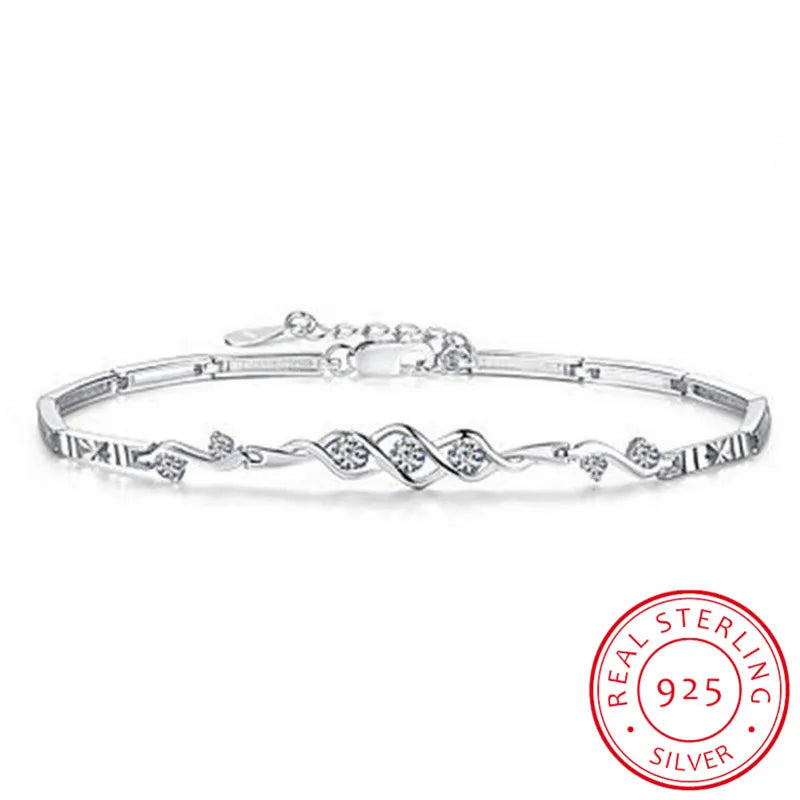 Diamond Swirl Bracelet - Whispers of Grace