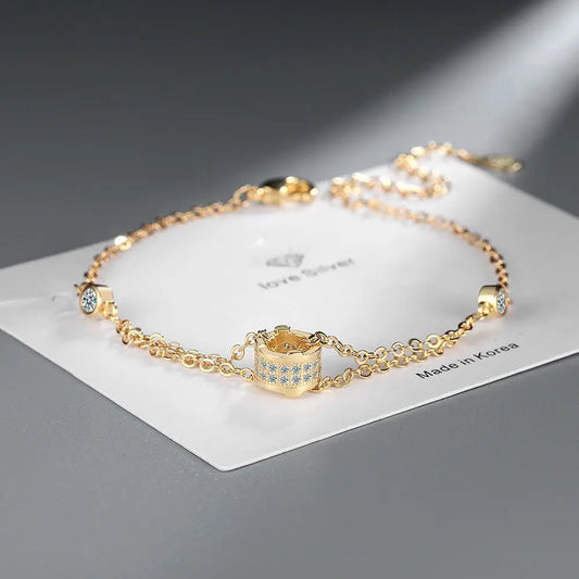 Moissanite Bezel Setting Bracelet For Women - Whispers of Grace