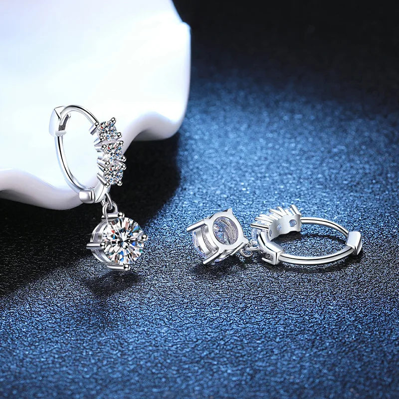 1 Ct Diamond Drop Earrings - Whispers of Grace